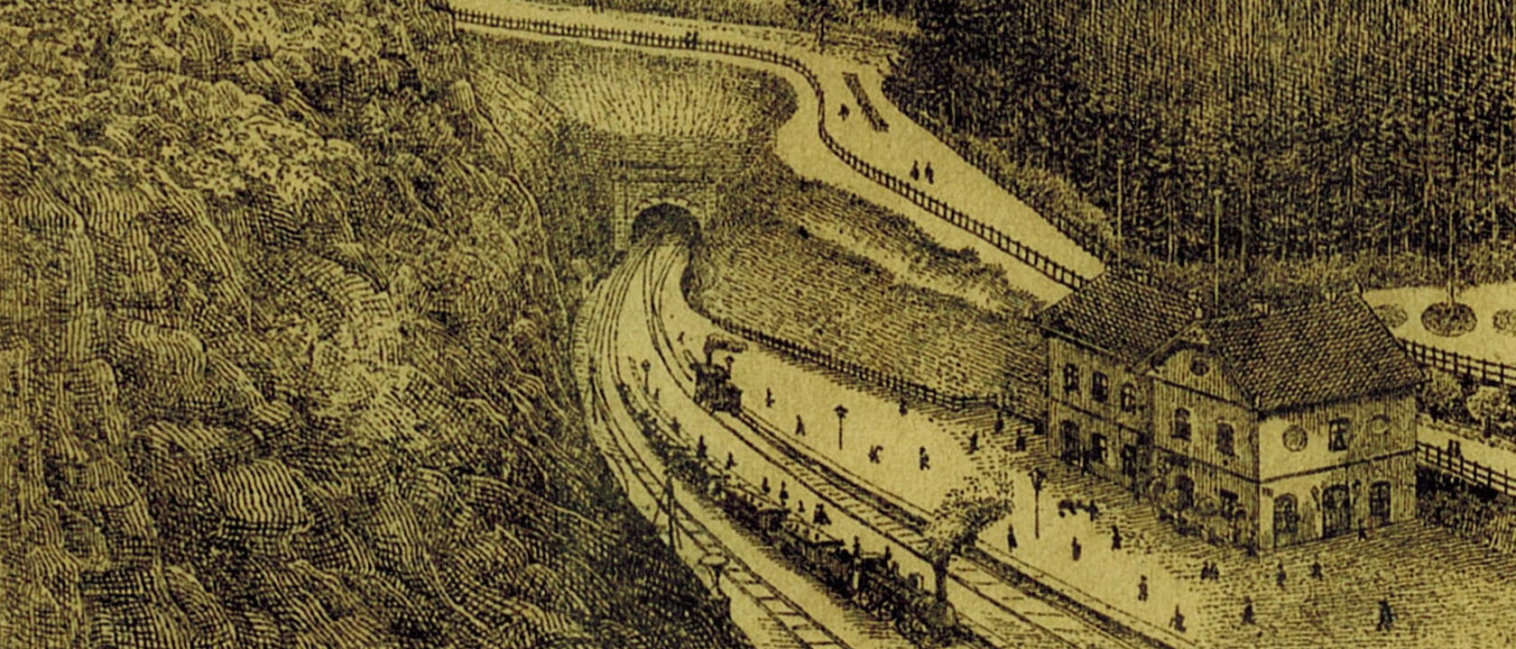 Brandleitetunnel um 1900 Brandleitetunnel um 1900