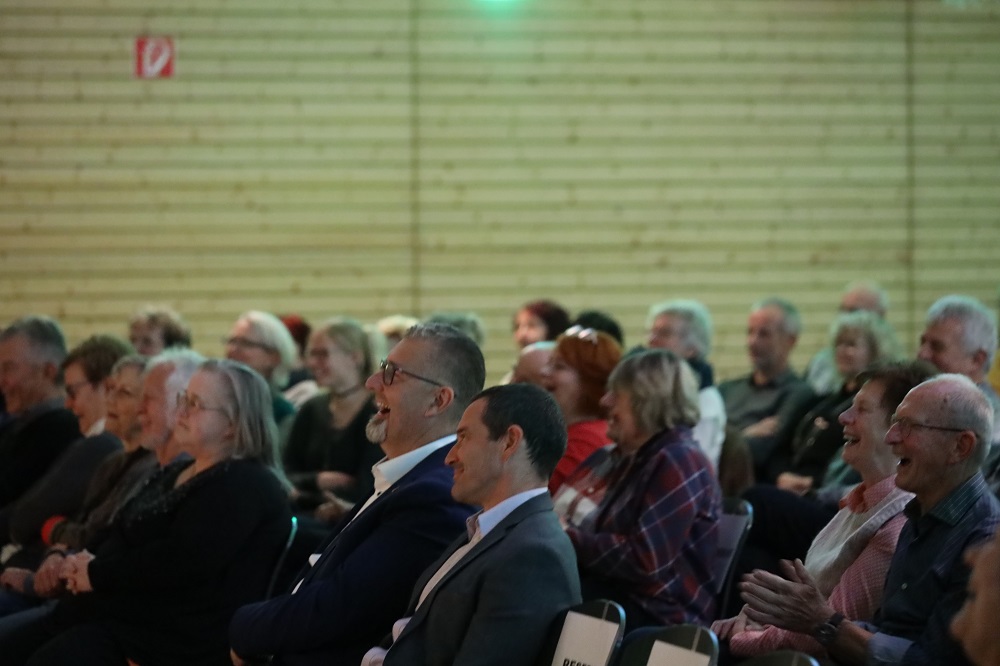 Die Kommunale Arbeitsgemeinschaft (KAG) für ein Oberzentrum Südthüringen war Schirmherrin der gemeinsamen Lesung. Im Bild in der Mitte, v.l.n.r. Bürgermeister Schleusingen, Alexander Brodführer und Jan Turczynski, Bürgermeister Suhl /Quelle: Steffen Bickel