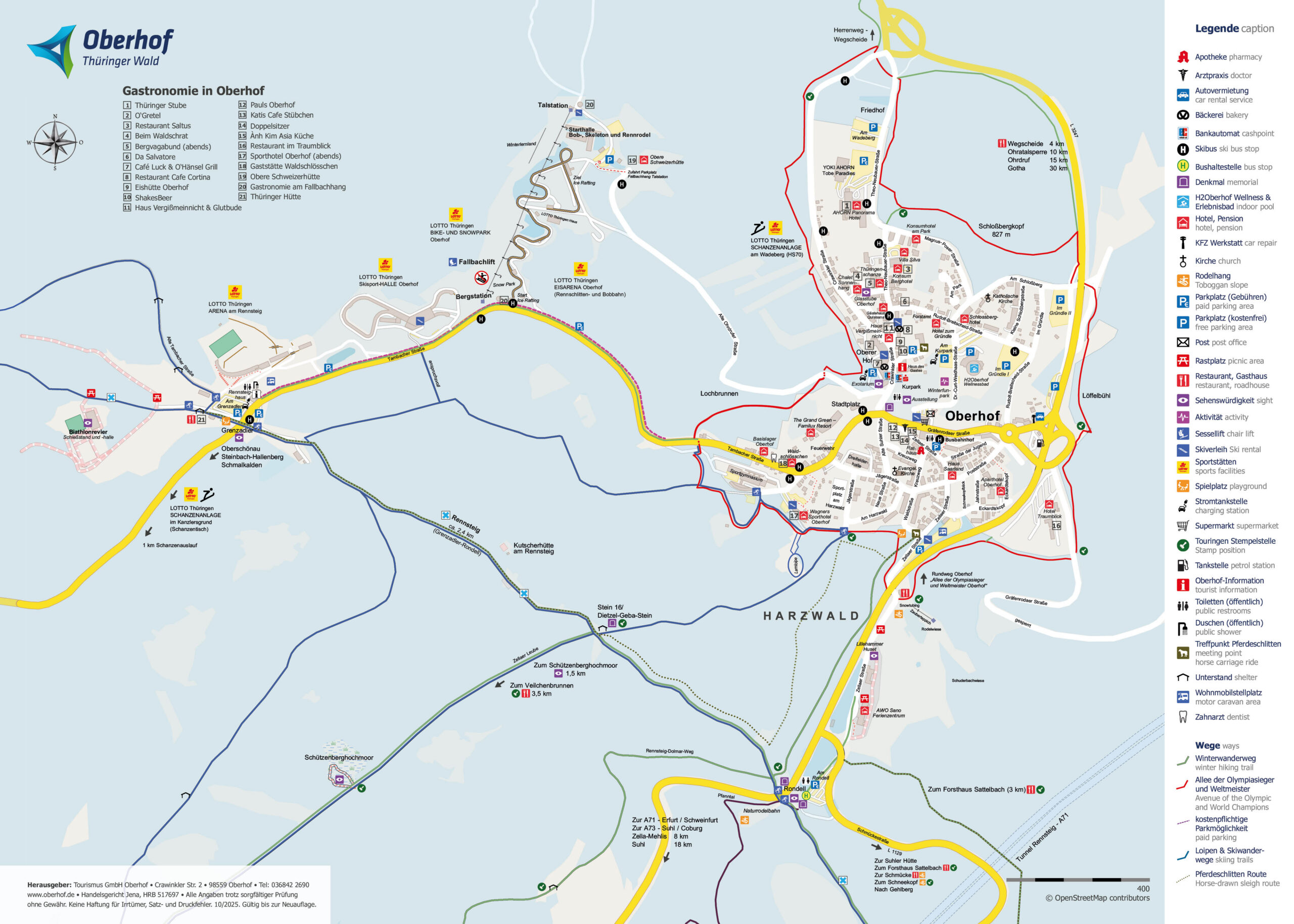 Stadtplan Oberhof_Winter 2025