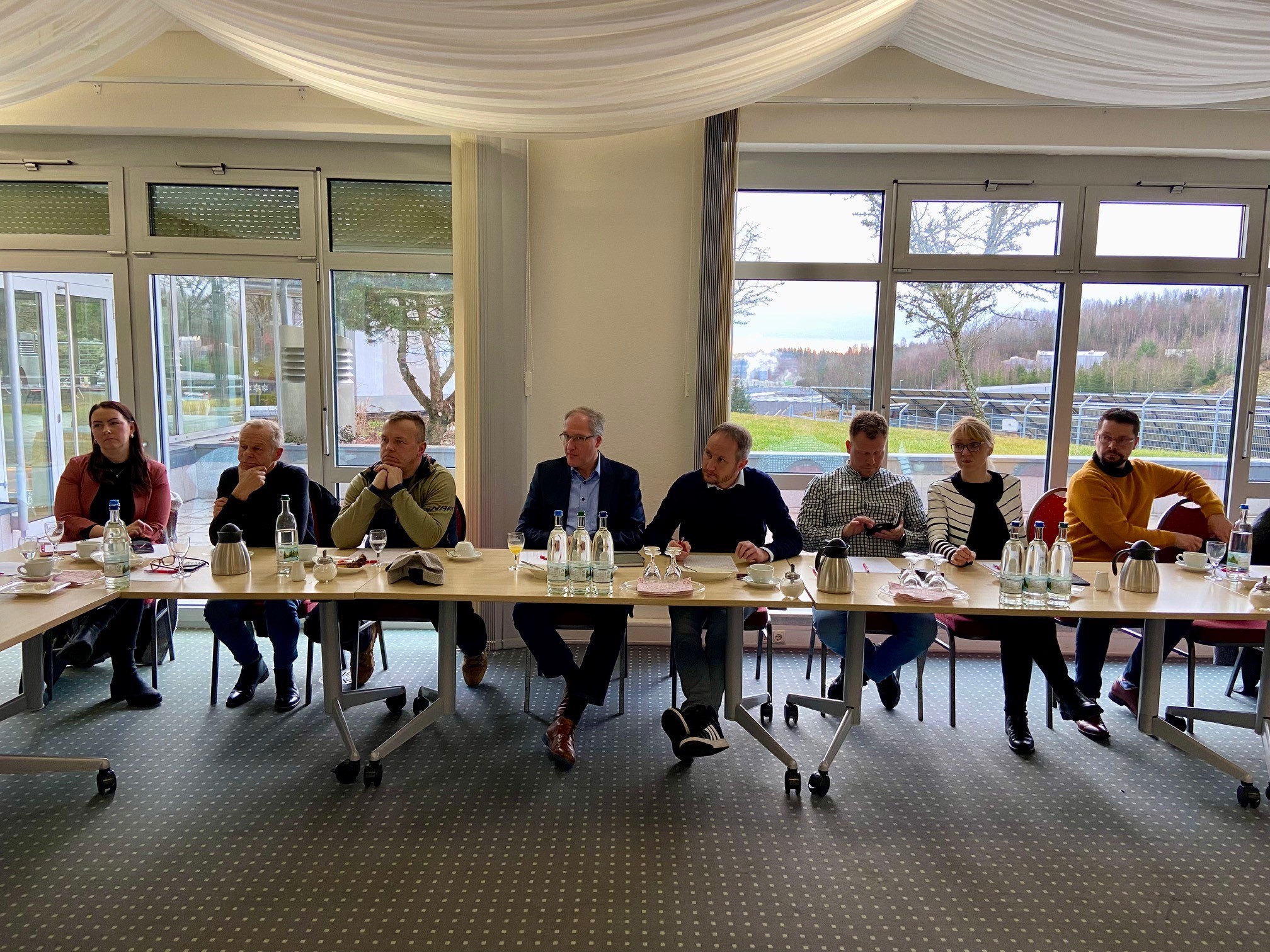 Mehr als 20 Vertreter aus 15 verschiedenen Branchen des Gewerbe- und Industriegebietes Friedberg in Suhl zum Unternehmerfrühstück zusammen. Darunter Branchen aus Messtechnik und Maschinenbau.